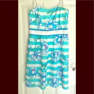 Lilly Pulitzer Shorely Blue Langley Dress Size 6